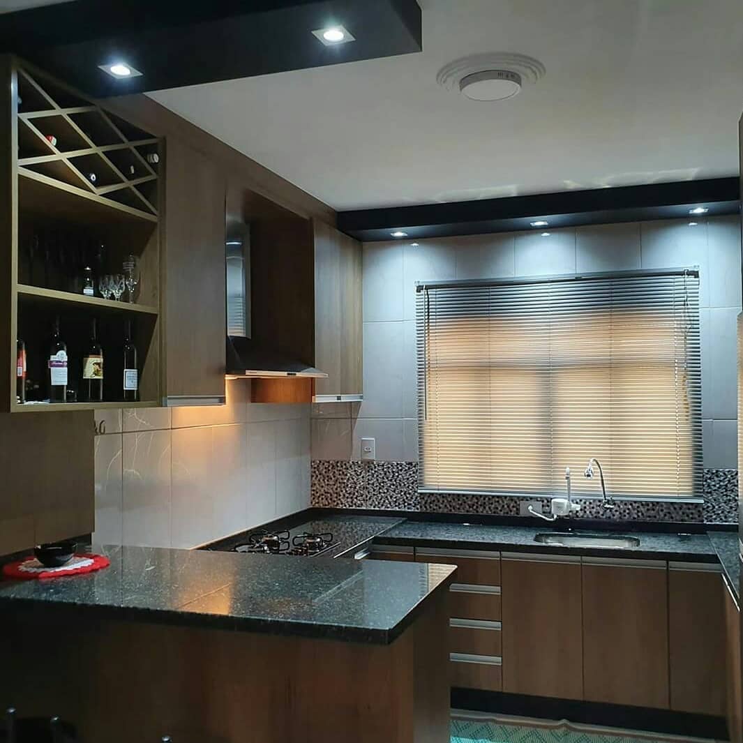 Cozinha cor Inhotim e Grafite
